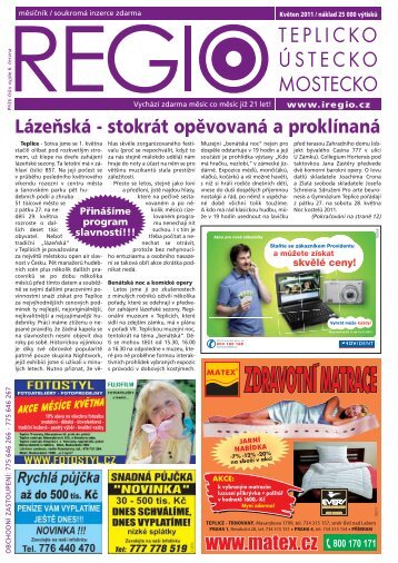 Lázeňská - stokrát opěvovaná a proklínaná - Měsíčník REGIO