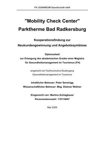 "Mobility Check Center" Parktherme Bad Radkersburg