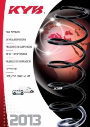KYB Shock Catalogue 2013