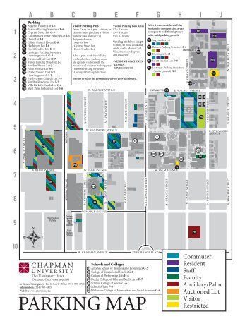 PARKING MAP - Chapman University