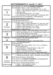 „EWIGEN ANBETUNG“ 17. November 2011 - Reith im Alpbachtal