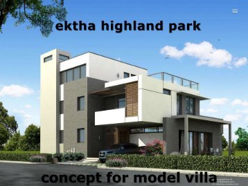 concept for model villa - ektha prime