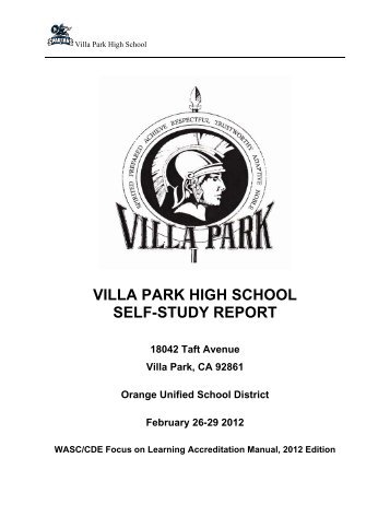 villa park high school self-study report - Orange Unified School District