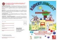 KINDERFLOHMARKT & SOMMERFEST - Pro Juventute