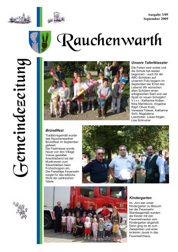 Bitte vormerken!!!! 5. Gesundheitstag - Gemeinde Rauchenwarth