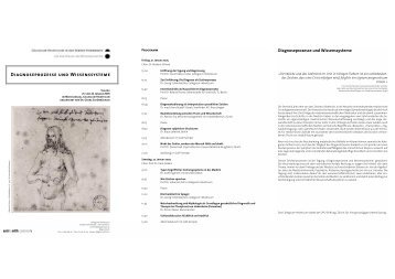 Diagnoseprozesse und Wissenssysteme - Collegium Helveticum ...