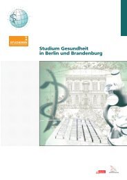 Studium Gesundheit in Berlin und Brandenburg - HealthCapital ...