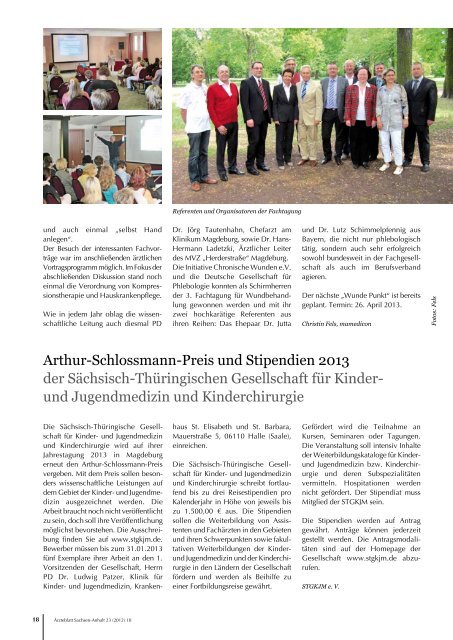 2012 - Ärztliche Weiterbildung in Sachsen-Anhalt