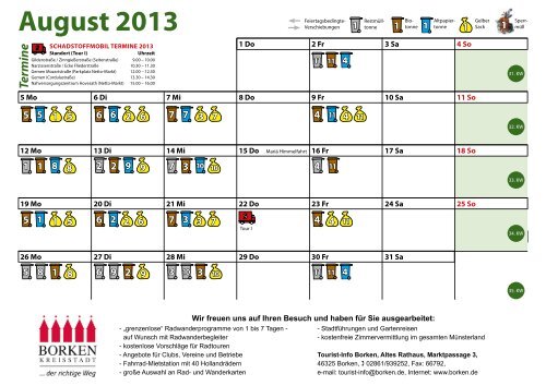 Umweltkalender 2013 - Stadt Borken