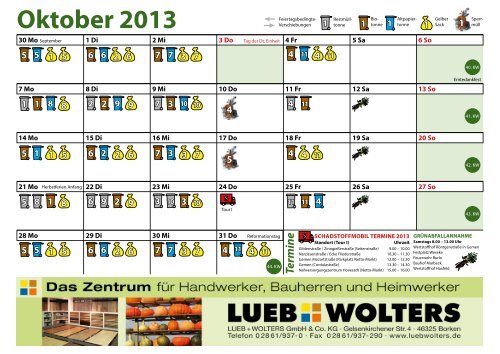 Umweltkalender 2013 - Stadt Borken