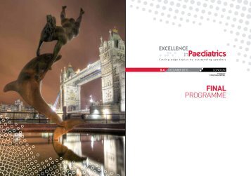 2010 Final Programme - Excellence in Paediatrics 2012
