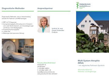 Multi-System-Atrophie (MSA) - Paracelsus-Kliniken