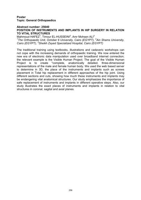 Abstracts Posters SICOT-SOF meeting Gothenburg 2010 _2_