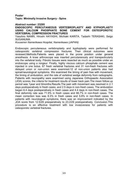 Abstracts Posters SICOT-SOF meeting Gothenburg 2010 _2_