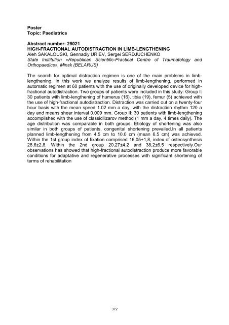 Abstracts Posters SICOT-SOF meeting Gothenburg 2010 _2_