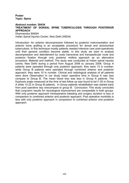 Abstracts Posters SICOT-SOF meeting Gothenburg 2010 _2_