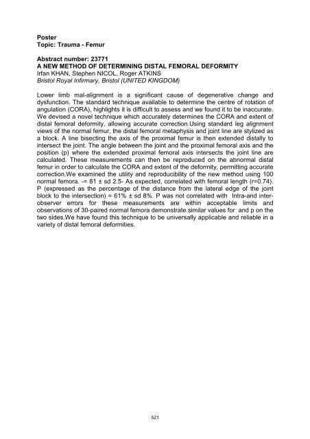 Abstracts Posters SICOT-SOF meeting Gothenburg 2010 _2_