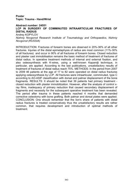 Abstracts Posters SICOT-SOF meeting Gothenburg 2010 _2_