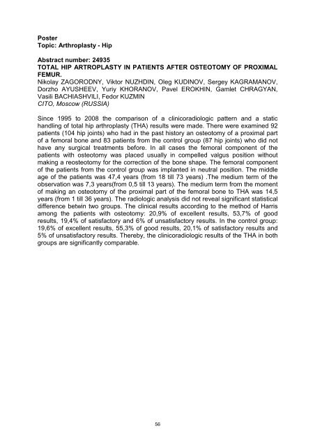 Abstracts Posters SICOT-SOF meeting Gothenburg 2010 _2_