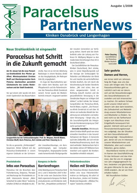 Paracelsus PartnerNews 01 2008 - bei der Paracelsus-Kliniken ...