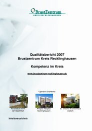Qualitätsbericht aus dem Jahr 2007 hier lesen - BrustZentrum Kreis ...