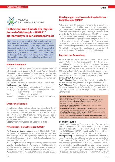 ZAEN-Magazin 03-2012 - Zentralverband der Ärzte für ...