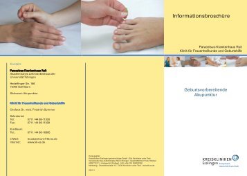 Geburtsvorbereitende Akupunktur (Flyer/PDF) - Kreiskliniken ...