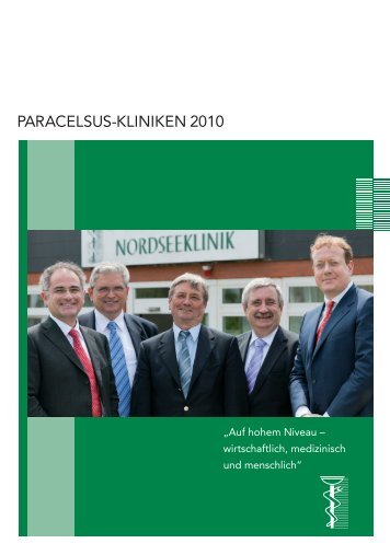 Jahresbericht 2010 - bei der Paracelsus-Kliniken Deutschland ...