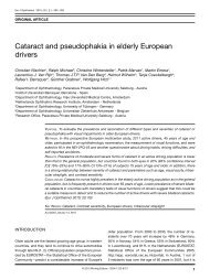 cataract and pseudophakia in elderly European drivers - Nin