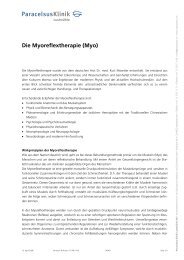 Die Myoreflextherapie (Myo)