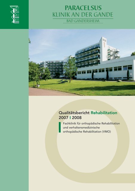 Qualitätsbericht Paracelsus-Klinik an der Gande Bad Gandersheim