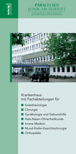 Paracelsus-Klinik am Silbersee Hannover-Langenhagen - bei der ...