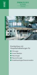 herunterladen (PDF) - bei der Paracelsus-Kliniken Deutschland ...