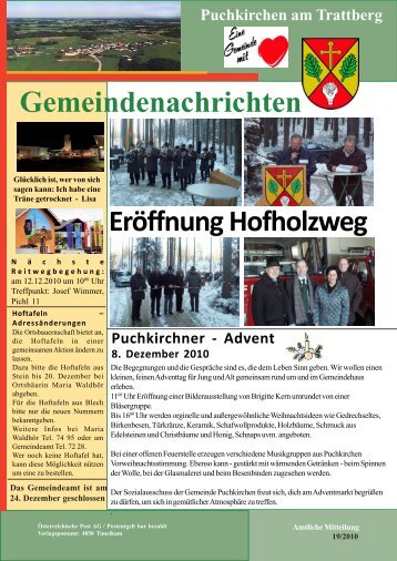 Puchkirchner Gemeindenachrichten - Gemeinde Puchkirchen am ...