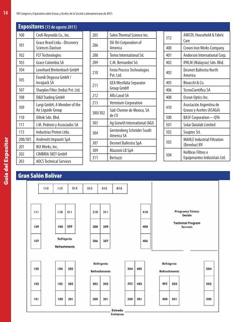 Programa de Conferencias Conference Program - American Oil ...