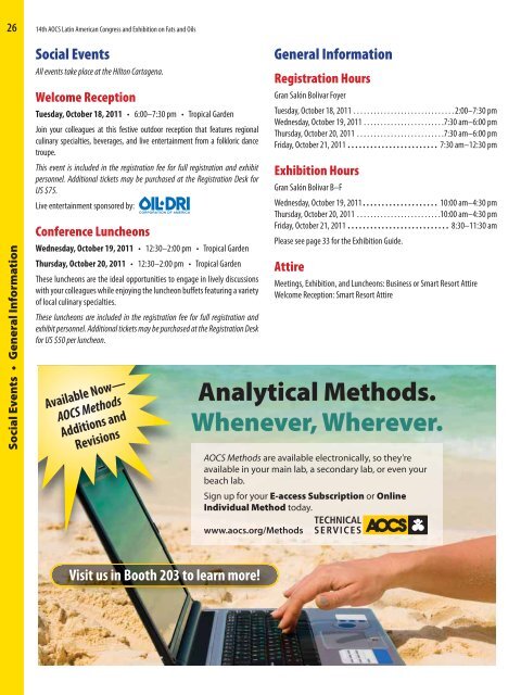 Programa de Conferencias Conference Program - American Oil ...