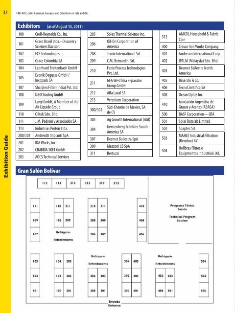 Programa de Conferencias Conference Program - American Oil ...