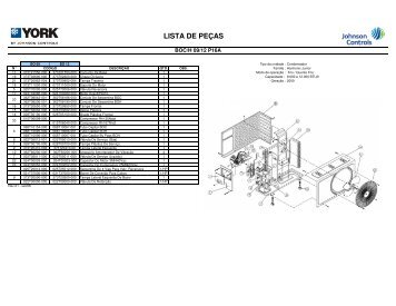 Lista de Peças / Vistas Explodidas - Cassete ... - Johnson Controls
