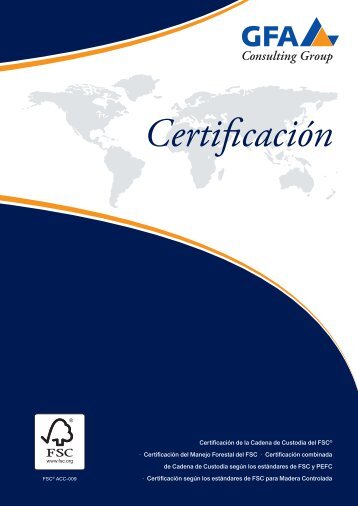 Certificación - GFA Consulting Group