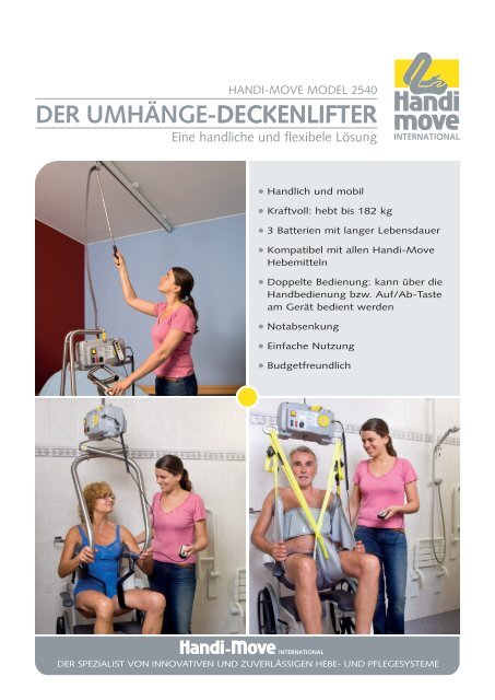 DER UMHÄNGE-DECKENLIFTER DECKENLIFTER - Handi-Move