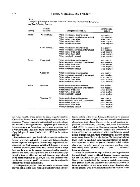 PERSONALITY PROCESSES AND INDIVIDUAL DIFFERENCES ...