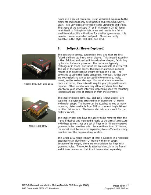 BRS-6 General Installation Guide - CAFE Foundation