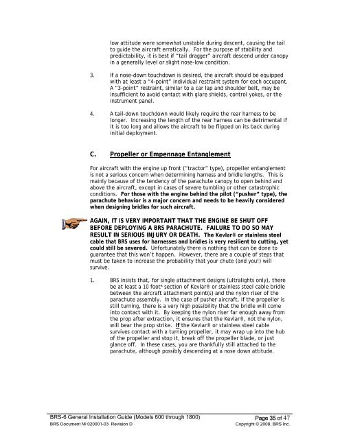 BRS-6 General Installation Guide - CAFE Foundation