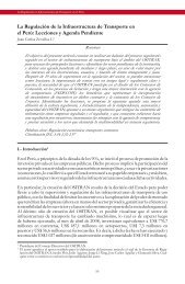 La Regulación de la Infraestructura de Transporte en el Perú - Ositran