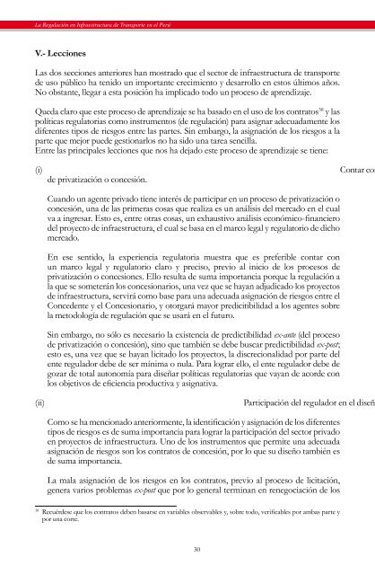 La Regulación de la Infraestructura de Transporte en el Perú - Ositran