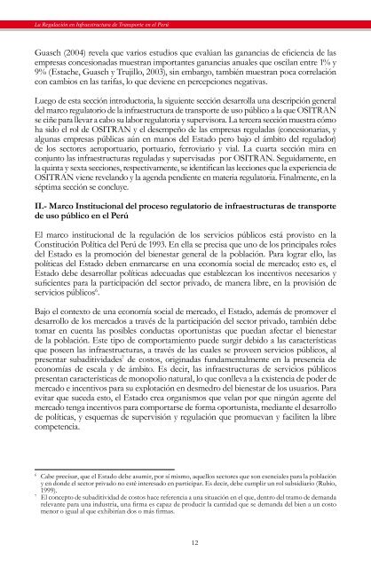 La Regulación de la Infraestructura de Transporte en el Perú - Ositran