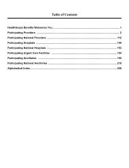 Participating Providers - HealthScope