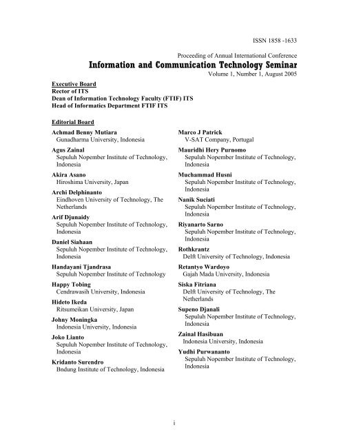 Information and Communication Technology  - Irfan Subakti - ITS