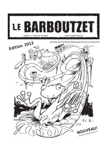 Fr. 8.- Edition 2012 NOUVEAU! - le barboutzet