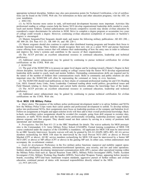 Professional Development Module Army Officer